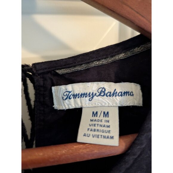 Tommy Bahama Lena Linen Blend Gauze Midi Sundress Resort M low-high w pockets - Picture 5 of 9